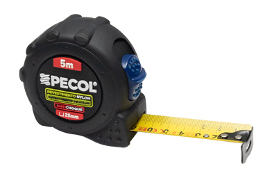Cinta métrica recubierta PECOL de 8 m x 25 mm