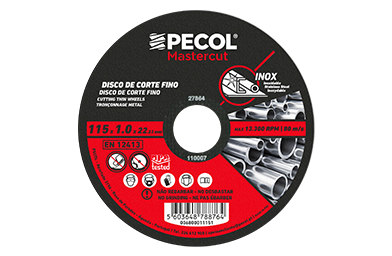Disco de Corte Acero Inox Mastercut 115x1mm       