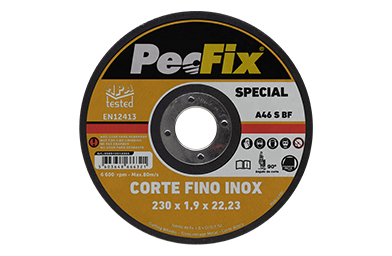 Disco de corte fino especial de acero inoxidable 230x1,9 - PECFIX