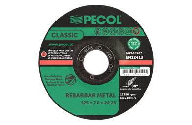 Disco de desbaste de acero 230x7 - PECOL MASTERCUT