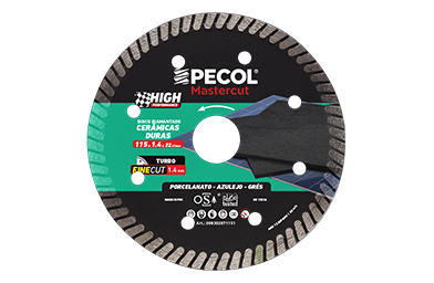 Disco Diamante Cerámico Turbo MasterCut Alto Rendimiento 115 - PECOL