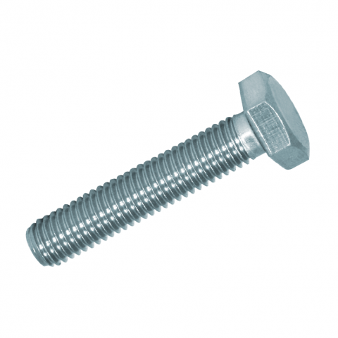 Tornillo de cabeza hexagonal rosca completa 10x40 DIN 933 8.8 ZN Caja 100ud.