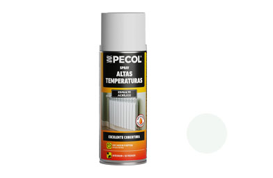 Spray Pintura Blanca Alta Temperatura PECOL 400ml Caja 6ud.