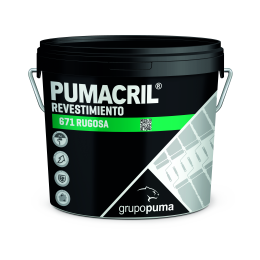 Pumacril Revestimiento Rugosa Blanco14L 